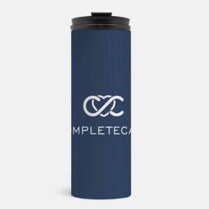 Thermal Tumbler 16oz - White Logo on Dark