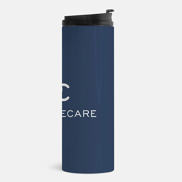Thermal Tumbler 16oz - White Logo on Dark - Image 2