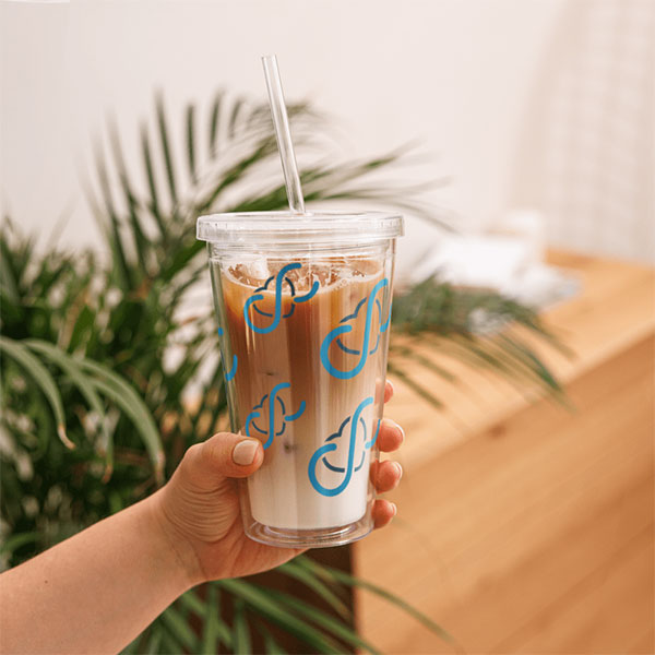 Plastic Tumbler 16 oz - Pattern Logo - Image 2